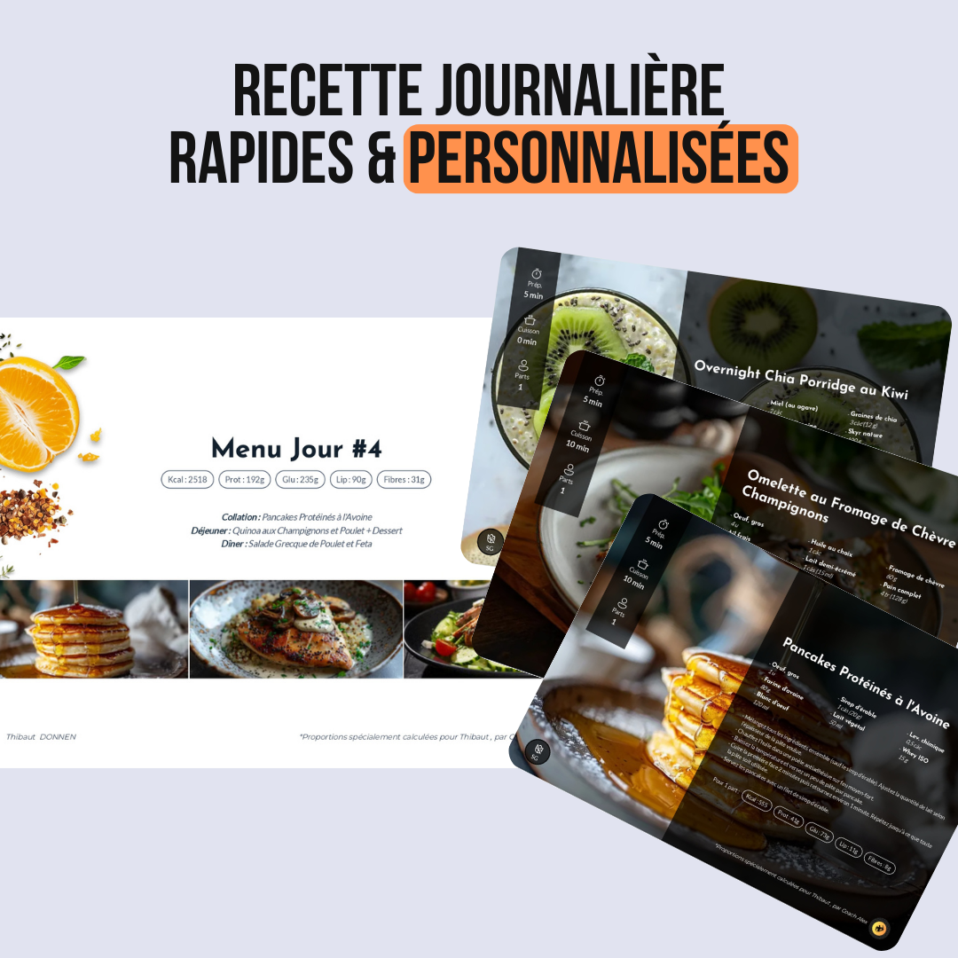 Plan Alimentaire Personnalisé – Spécial Route